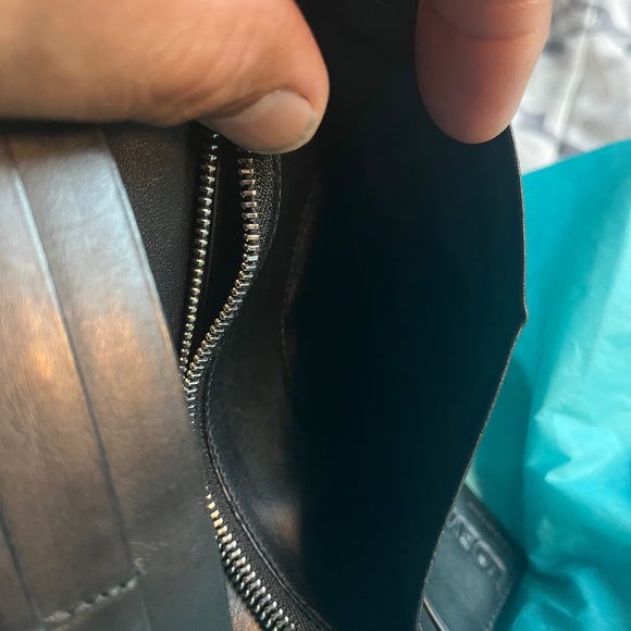 Authentic LOEWE Long Horizontal Navy Blue Leather Wallet - PreLoved - Picture 10 of 11